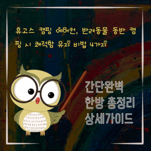 V2MID3689 휴고스 캠핑 에어컨 반려동물 동반 캠핑 시 쾌적함 유지 비법 4가지